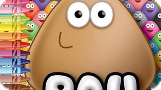 Game Pou kissing online. Play for free