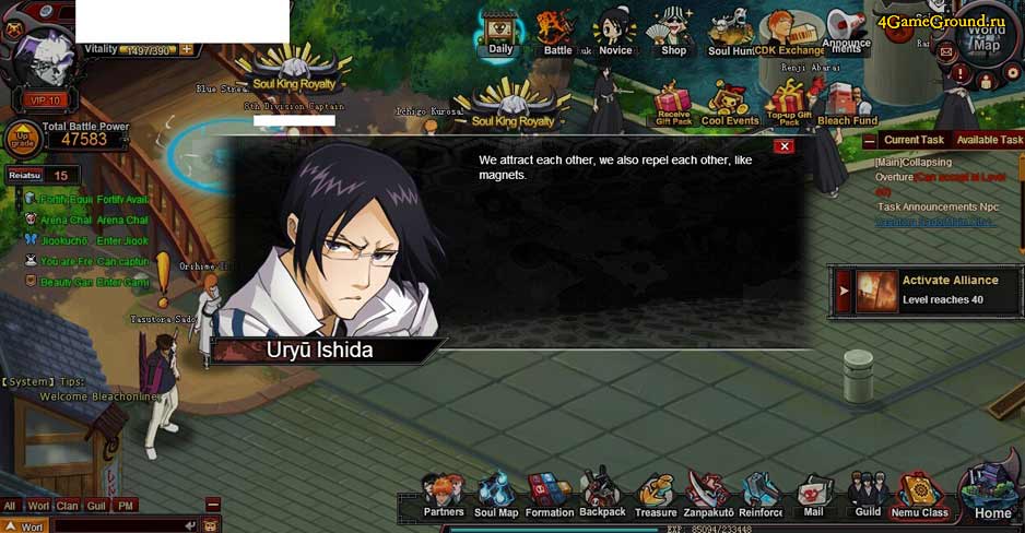 Bleach Online Game Helper in Game Cheater ToolWagon, by toolwagon