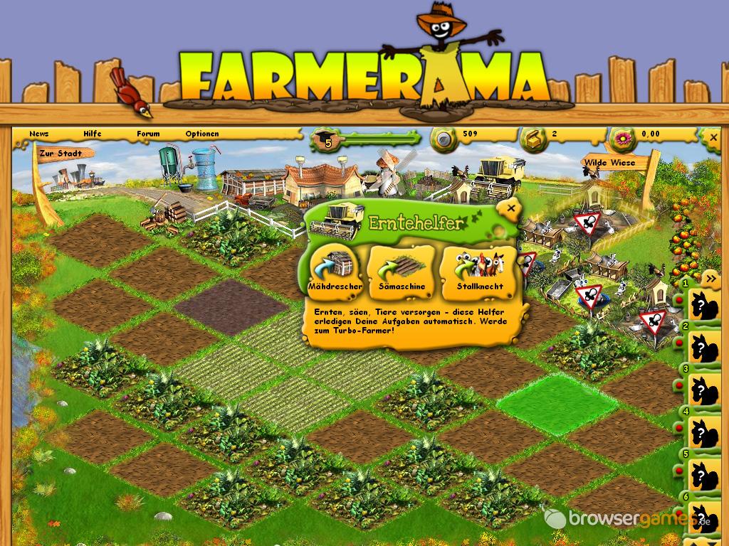 Farmerama - Online Žaidimas