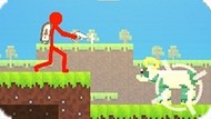 Red Stickman vs Monster School 🔥 Play online