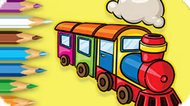 Play Coloring Book: Running Train game online for free | 4GameGround.com